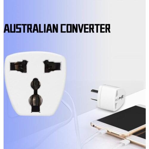 Portable Plug Adapter Universal Travel US or EU to AU Power Adapter Travel Converter Adapter Outdoor Converter