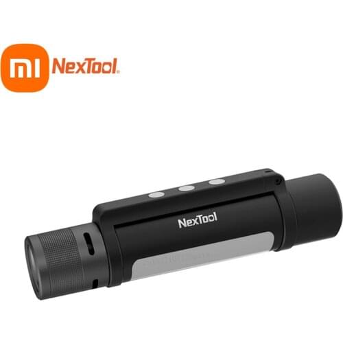 Xiaomi NEXTOOL 6-in-1 1000lm Dual-light Zoomable Alarm Flashlight USB-C Rechargeable Mobile Power Bank Camping Work Ligh