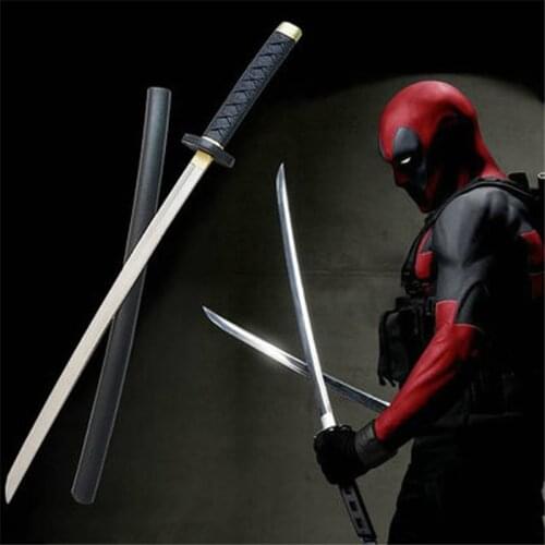 1:1 Cosplay Weapon Prop Movie Deadpool Sword Knife Role Play Halloween Cos Gift Safety PU 61cm