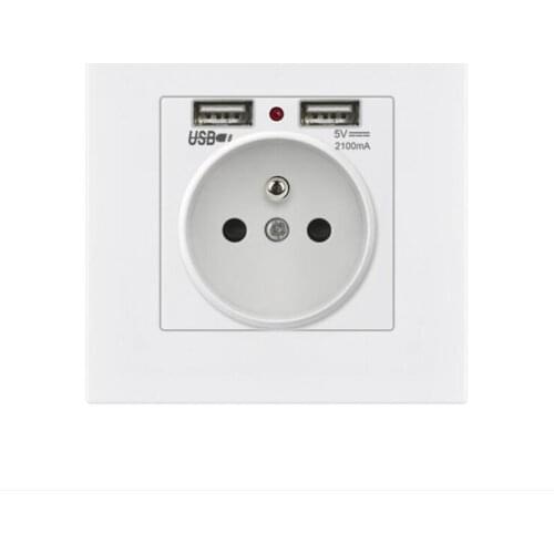 16A French European-style European standard regulations French standard French EU 86 type wall ground socket