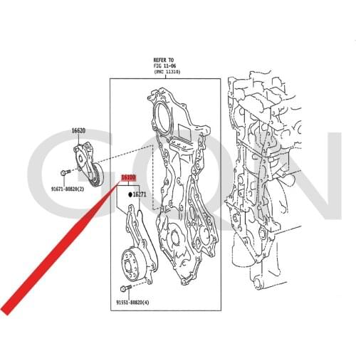 2011-Toy ota air conditioning cooling network pump YAR ISS IEN TAA QUA PRI USC COR OLL AAX IOA URI SLE VIN ESQ UIR LEV INE Engin