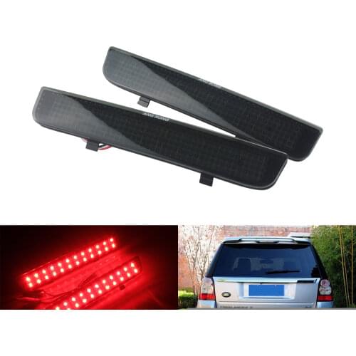 ANGRONG 1 Pair 2PCS LED Bumper Reflector Tail Brake Stop Light Lamps For Land Rover Range Rover L322 Freelander 2