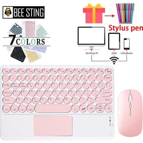 Mini Keyboard and Mouse Combo For iPad Pro Xiaomi Samsung Huawei Tablet Android IOS Portable Wireless Bluetooth Keyboard Teclado