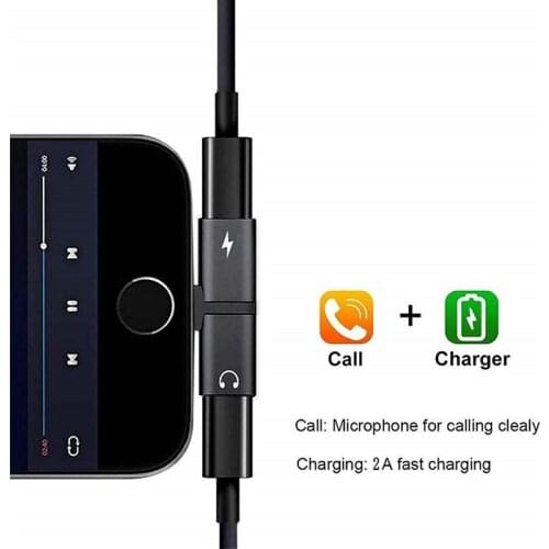 Dual Jack Charging Earphone Phone Case for IPhone 11 12 Pro Max XS XR X 8 7 Plus 10 S SE 2020 I Phone 11Pro Coque Bumper Cover