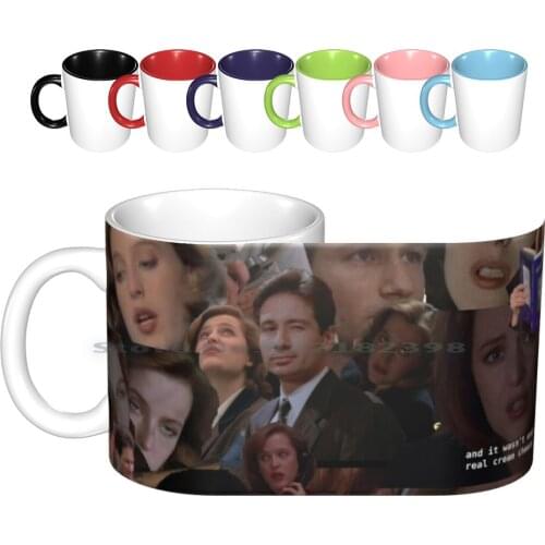 X-Files / Mulder And Scully Collage Ceramic Mugs Coffee Cups Milk Tea Mug X Files Xfiles The X Files Scully Mulder Fox Mulder