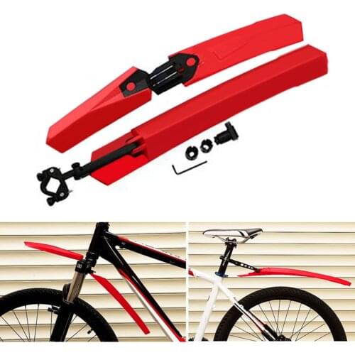 Bicycle Mudguard Set Front Rear Bicycle Mud Guard MTB Bike Fender Quick Release Bike Wings Lengthen Durable Bicycle Wheel Fender
