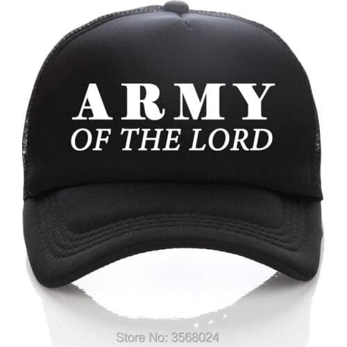 Printing ARMY OF THE LORD Kids/Adult Caps Summer Men/Women Trucker hat Unisex Lover Visors grid Sun preserve Curved Brim Visor