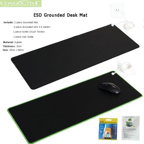 ESD Earth Ground Desk Mat Kit