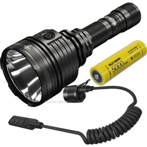 NITECORE P30i 21700 USB-C Charging Flashlight XHP35 HI LED max 2000 Lumen throw 1000 meter Searchlight 21700 5000mAh 15A battery