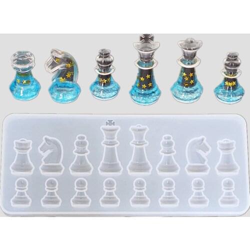 New International Chess Shaped Mold Creative Silicone DIY Wedding Dessert Sugar Cake Craft Casting Mould Tool Kitchen Accessory