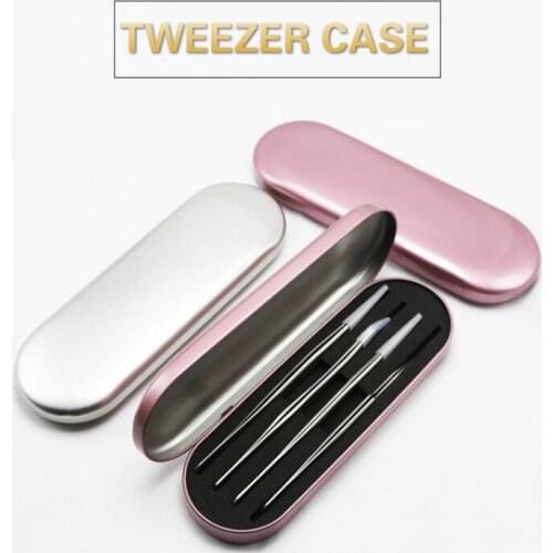 Portable eyelash tweezer storage box lash tweezers case Makeup Bag Protective Brushes Pencil Eyeliner Case Organizer