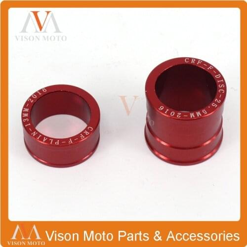 Billet Front Wheel Hub Spacer For Honda CR125 CR250 CRF250R CRF250X CRF450R CRF450X Motocross Enduro Supermotard Motorcycle