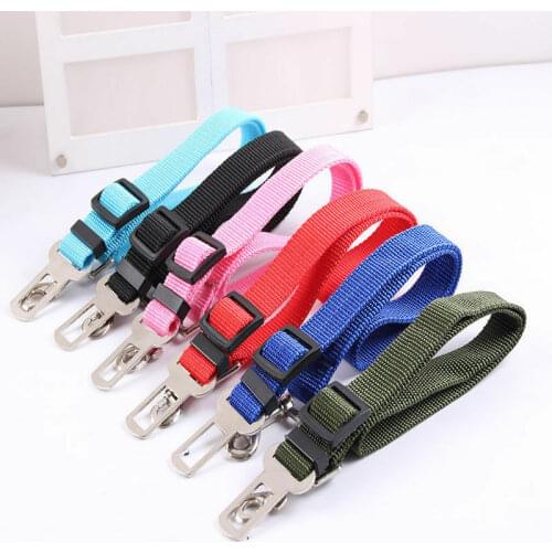 Pet Seat Belt Dog Cat Leash Harness Safety Adjustable Clip for Car Travel Vehicle Safe Puppy