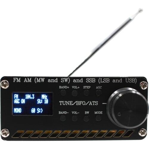 SI4732 All Band Radio Receiver FM AM (MW & SW) SSB (LSB & USB)with Battery Built Speaker Covering Ham Radio Bands Pre Configured