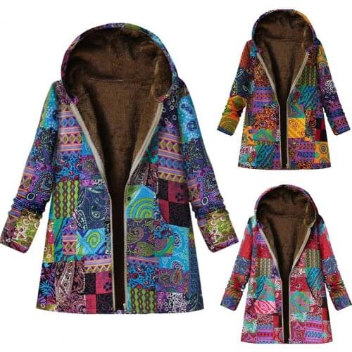 Stylish Zipper Closure Plush Winter Coat Loose Cardigan Plus Size Thick