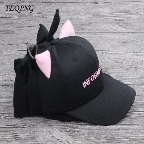 TEQING 2017 New Arrival Childrens Hat Spring and Autumn New Ears Three Baseball Cap Baby Hip Hop Wild Leisure Personality Hats