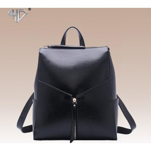 Leather New Summer Contracted Wind Classic Multi-Function Restoring Ancient Ways Cow High Quality Womens Backpack