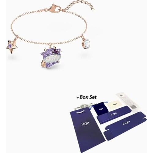 2021 Fashion Jewelry SWA New LITTLE Taurus Bracelet Exquisite Star Calf Decoration Girlfriend Romantic Luxury Jewelry Gift