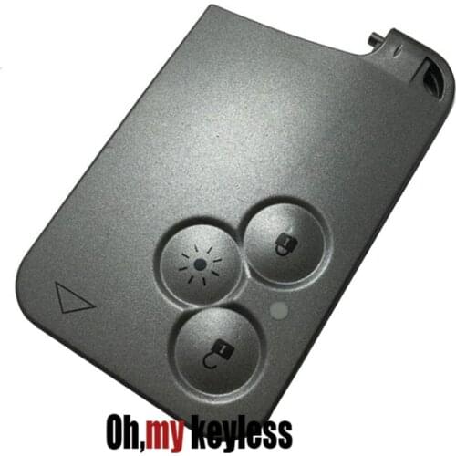 3 button smart key card for renault laguna remote control key case replacement key cover for renault Espace