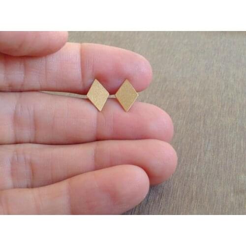 30Pair Fashion Simple Rhombus Stud Earring Cute Poker Square Earrings Tiny Geometric Playing Card Earrings for Women