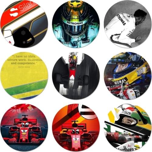 Ayrton Senna I Have No Idols Icons Pins Badge Decoration Brooches Metal Badges For Backpack Decoration