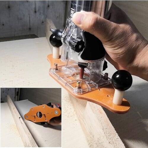 Trimming Machine Balance Board Invisible Connector For Cabinet Door Tenoning Side Slotting Fixture Carpenter Woodworking Tools