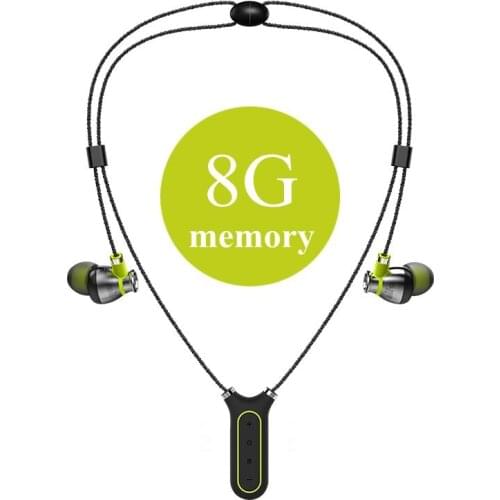 Mifo i2 Wireless Headset Mp3 Player Neckband Waterproof Handsfree Running Sport Bluetooth earbuds Built In Memory Card earphones
