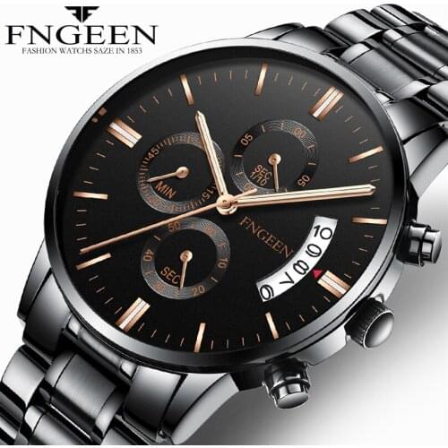 2019 Fashion Quartz Watch Mens Watches Top Brand Luxury Male Clock Business Wrist Watch Relogio Masculino Automatic Date Hodinky