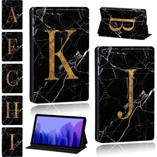 Tablet Case for Samsung Galaxy Tab A7 10.4 Inch 2020 T505/T500 26 Letter Series Cover Case + Free Stylus
