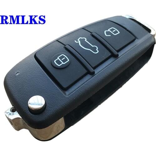 Switchblade Key Folding Flip Remote Car Key Shell Case 3 Button Case For AUDI A2 A3 A4 A6 A6L A8 TT Without Blade