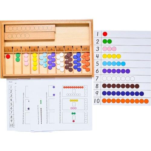 Montessori Color Counters Toys Materials Montessori Mathematics Math Preschool Education Tools Toys