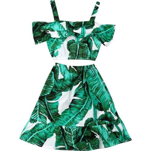 2-5Years Fashion Toddler Kids Baby Girl T-shirt Tops+Long Skirt Dress Outfit Clothes