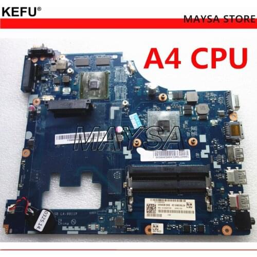 G505 VAWGA/GB LA-9911P motherboard Fit For lenovo g505 motherboard A4 CPU la-9911p motherboard rev:1.0 with CPU 100% tested