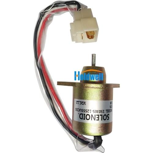 Holdwell Disesl Shut Off Solenoid 119653-77950 for Yanmar Engines 4TNV94L-SFN 4TNV98L-SFN 4TNV106-GGE