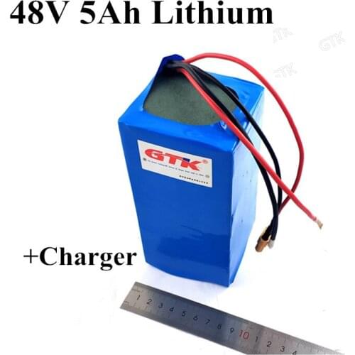 48V 5Ah lithium ion battery pack for mountain bike ebike fat bike power tools ups+free shipping