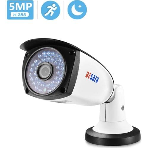 BESDER H.265 Video Surveillance IP Camera 5MP 3MP ONVIF Motion Detect RTSP Security IR Night Vision Outdoor Bullet Cameras IP