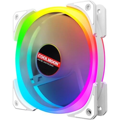120mm ARGB Cooling Fan Computer Case PC Fan 12V RGB 6 Pin Radiator Quiet Silent Wireless Remote Control PC Cooler Heatsink