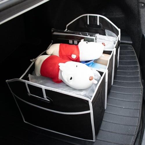 Multi-function Folding Storage Box Super Large Car Storage Box Car Non-woven Storage Box Organizer The Bag In The Trunk Supplies