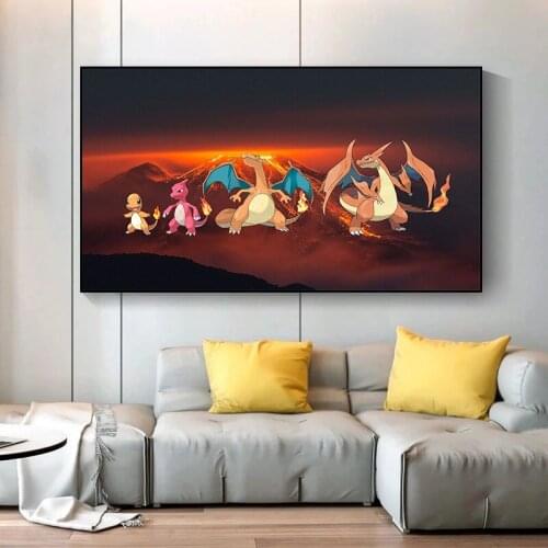 Cartoon Animated Wall Art Picture Cartoon Poster Prints Canvas Painting For Living Room Decor Childrens Room Decoration Cuadros