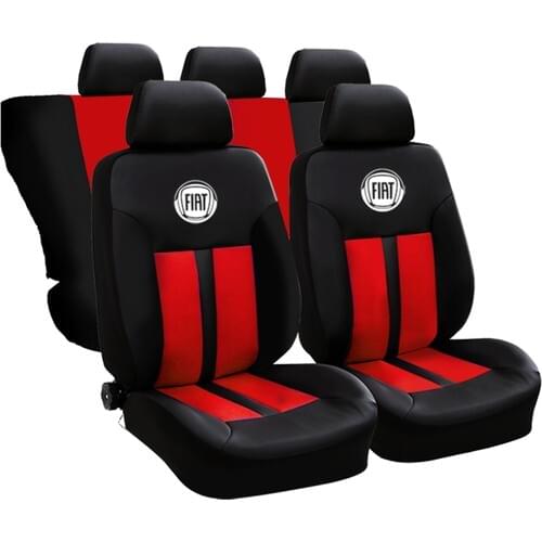 Always Garage Fiat Uno Fiat Logo Front Rear Car Seat Cover