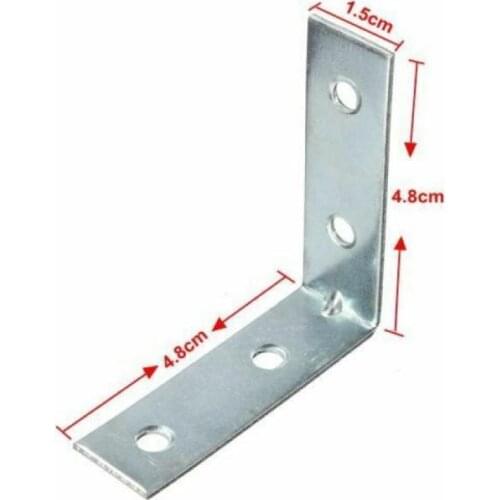 New 2/5/10 pcs L Shape Metal Right Angle Bracket Corner Brace Joint Shelf Support 90 Degrees Connector