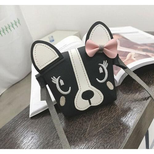 2019 Newest Hot Kids Girls Cute Cartoon Animal Dog Ear Handbag Shoulder Bag Purse Messenger Novelty Handbags