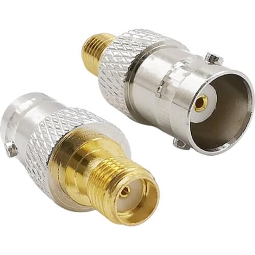 RF Coax Adapter BNC Female Jack to SMA Female Jack RF Coaxial Coax Antenna Converter Connector for HAM Baofeng WiFi Radios