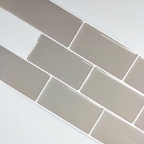 Self Adhesive Waterproof 3D Wall Sticker/Panel for Kitchen Bathroom Vinyl Peel And Stick Splashback Tile Brown Stickers