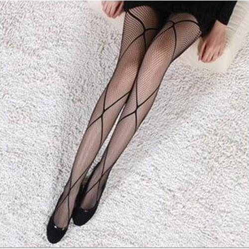 Sexy fishnet stocking Lingerie Fashion women lady black soft tights elastic pantyhose porn erotic mesh stockings sex