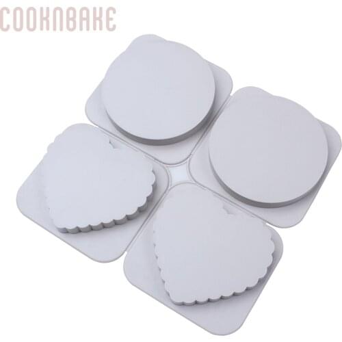 COOKNBAKE Silicone Mold for Aromatherapy Gypsum round Handmade Soap Mold Aromatherapy Mold Heart shape cake decorating tool