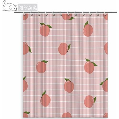 Scandinavian Style Kawaii Curtains Pastoral In The Bathroom Plastic Curtain Japanse ChildrenS Shower Curtain Screens Cartoon