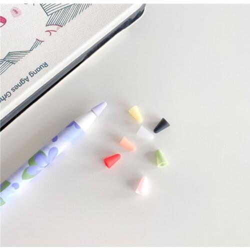 Cute Candy Color Silicone Tip Protector For Apple Pencil 2/1 For iPad Tablet Touch Pen Silicone Nib Case Cute Pencil Tip Cover