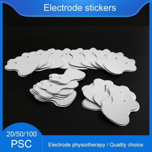 20/50/100pcs Non-woven Fabric Therapy Massager Therapeutic Pulse Electro Sticker Electrode Adhesive Gel Pads Muscle Stimulator