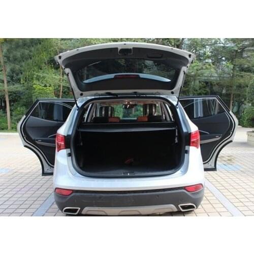 High Quality! For HYUNDAI Santa Fe Sport IX45 2013 2014 2015 Rear Trunk Security Shield Cargo Cover Black